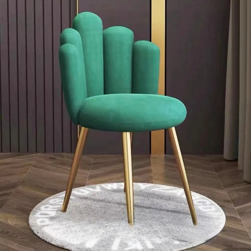 Household dining chair petal chair wholesale designer restaurant back chair soft bag dining chair spot negotiation leisure chair