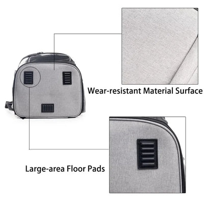Expandable Cat Carrier Backpack Large Soft Airline Approved Collapsible Pet Bag for Small Dogs Puppies Medium Cats Breathable P