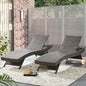 79'' Long Reclining Chaise Lounge Set (Set of 2), Outdoor Wicker Reclining Lounge Chair Patio Rattan