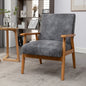 25.38-inch wide armchair, living room chair, leisure chair, gray, classic modern style