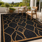 5x8 FT Indoor Outdoor Rug Waterproof Reversible Plastic Straw Patio Mat 340GSM PP Foldable Quick Dry UV Resistant Easy Clean Rug for Patio Deck RV Camping