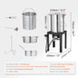Gas One Turkey Fryer Propane Burner Complete Kit 30 Qt. Turkey and 10 Qt. Fish Fryer Boiler Steamer Set