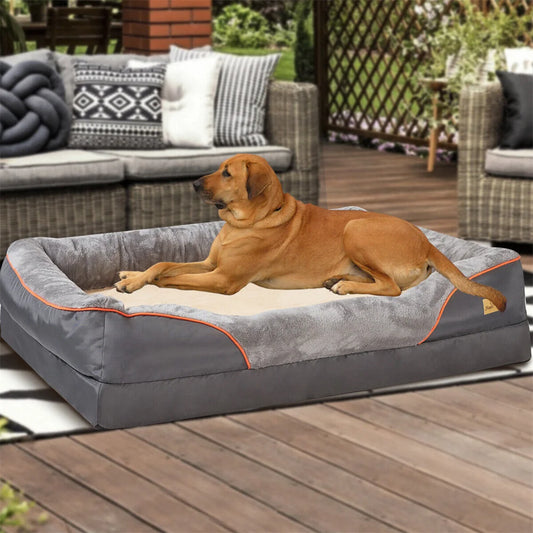 Jumbo Orthopedic Memory Foam Dog Bed  Water Proof Removal Cover