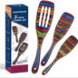 Spurtle Set, Wooden Utensils for Cooking, Pakkawood Kitchen Cooking Utensils Set,   Serving Spatula spoon