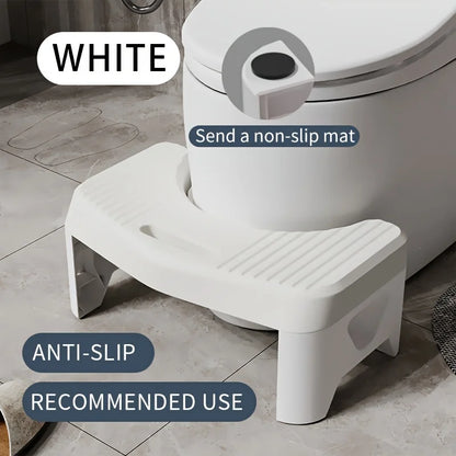 1Pc Toilet Stool for Bathroom, Comfort Toilet Stool for Adult Kids Pregnant Women, Squatting Aid Footstool, Anti Slip Thickening