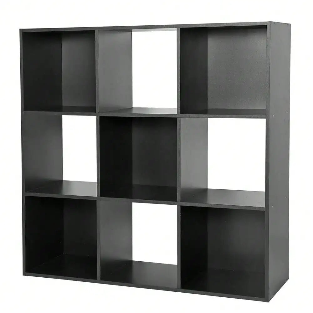9 Cube Wooden 3 Tier Cabinet Storage Organizer Bookcase Shelving