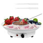 CKFAM-MINI Electric Chocolate Melting Pot For Milk Chocolate, Cheese, Butter, Candy(Coffee) Warmer Machine Fondue Set EU Plug