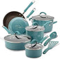 Cucina Nonstick Cookware Pots and Pans Set, 12 Piece, Lavender Purple, Cookware Sets