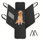 Dog Car Seat Cover With Storage Pockets Mesh Visual Window, Waterproof Nonslip, Heavy Duty Scratchproof Pet Dog Back Seat Cover