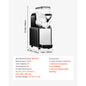 6L/1.6Gal Slushie Machine Commercial Slushy Maker Frozen Drink Maker w/ Self-Cleaning for Restaurants Bars for Slushie