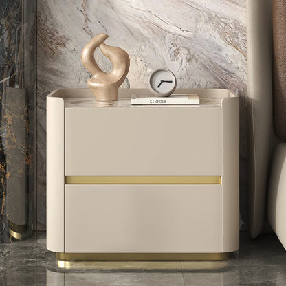 Italian Trendy Premium Night Table Simple Luxury Delicacy Bedside Tables Drawers Storage Table De