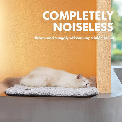 Self Warming Cat Bed Self Heating Cat Dog Mat 24 x 18 inch Extra Warm Thermal Pet Pad for Indoor Outdoor Pets with Removable Cov