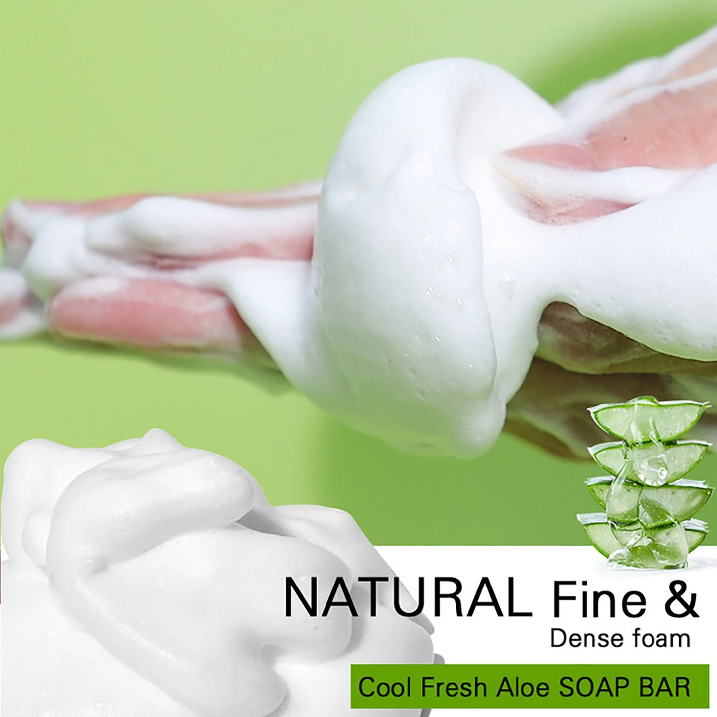 Aloe Vera Whitening Soap, Remove Acne, Pimples, Skin Radiant, Improve Skin Luster, Vegan Bath Wash for Women Men