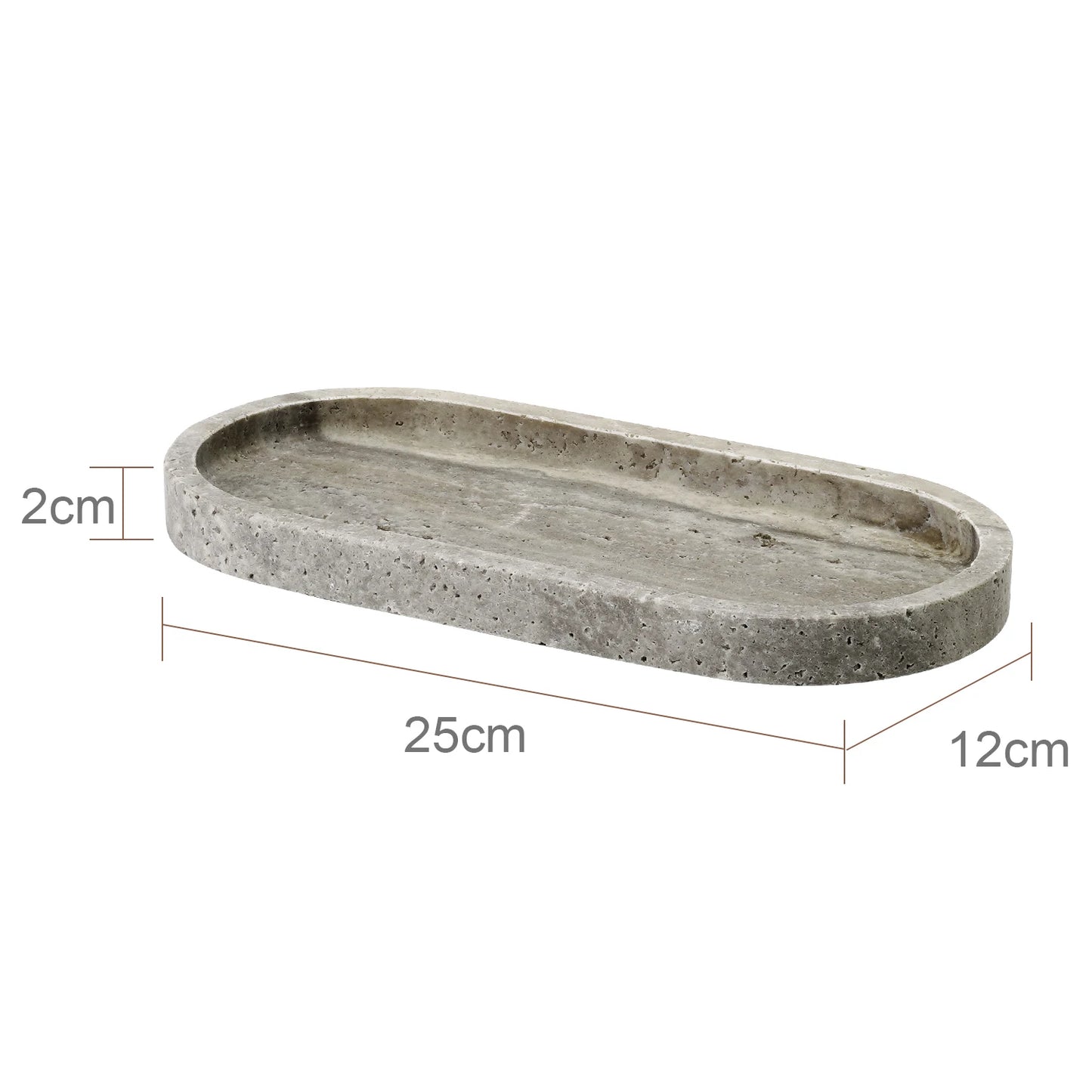 Grigio Travertino Bathroom Accessories Sets Vintage Marble Soap Holder Soap Dispenser Vanity Tray Bathroom Set