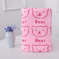 70x140cm Bear Print Shower Towel Large Beach Towels Quick-drying Towel Bath Towel Absorbent Soft Comfort Microfiber Bathrobe