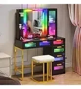 RPD4-LED Couches for Living Room.Modular Sectional Sofa Set Storage Ottomans.Oversized U Shapped