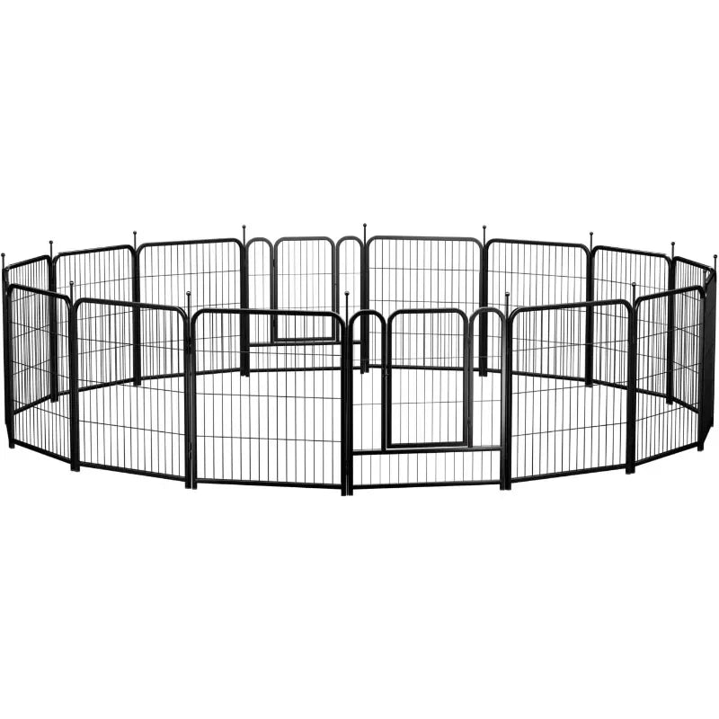 Small Medium Large Dogs, Metal Pet Puppy Cat Exercise Fencing  Dog Fence Playpen 24”32”40” Indoor Outdoor