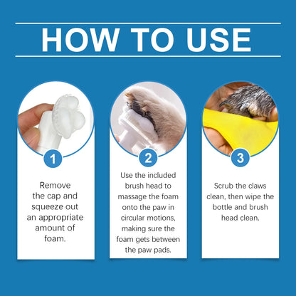 Yegbong Pet Paw Cleaner Deep Wash Feet For Dogs And Cats Soles And Pads Care Foam-YE-G01-0127-02
