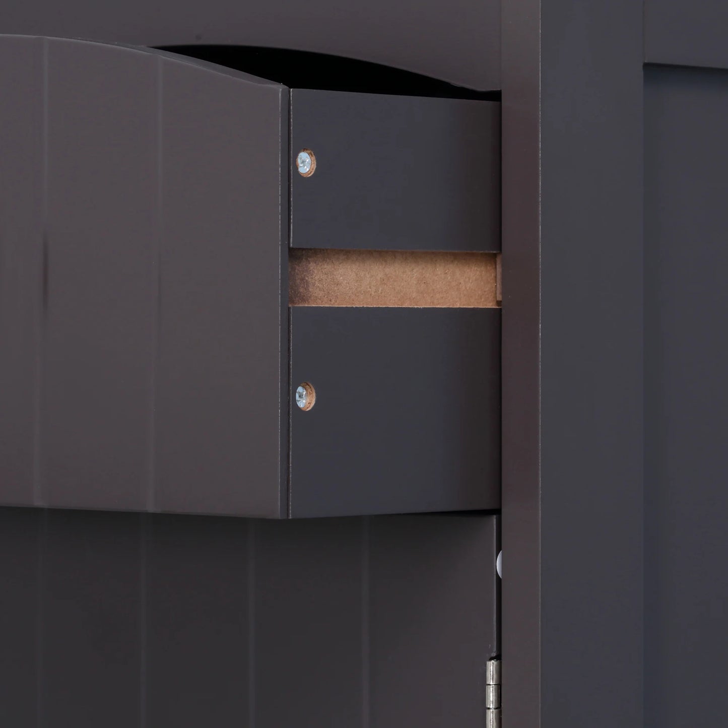 Tall Bathroom Cabinet Free Standing Bath Storage Organizer Linen Tower W/ Shelf