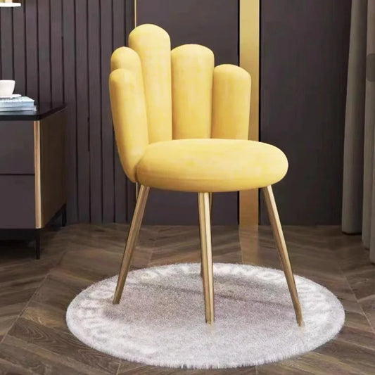 Household dining chair petal chair wholesale designer restaurant back chair soft bag dining chair spot negotiation leisure chair