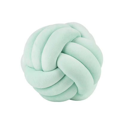 Lilac Decorative Throw Knot Pillow Ball for Home Chair Sofa Couch Bed Aesthetic Round Velvet Knotted Pillow Cushion Gift