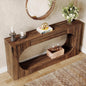Console Table, 63 Inches Narrow Sofa Entryway Table with 2-Tier Storage Shelf