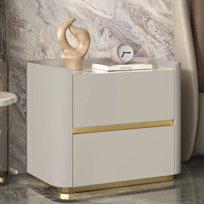 Italian Trendy Premium Night Table Simple Luxury Delicacy Bedside Tables Drawers Storage Table De