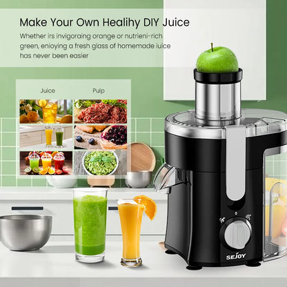 300W Centrifugal Juicer Machine Electric Citrus Juicer Extractor Machine Fruit Veg Blender  Automatic Pulp Ejection