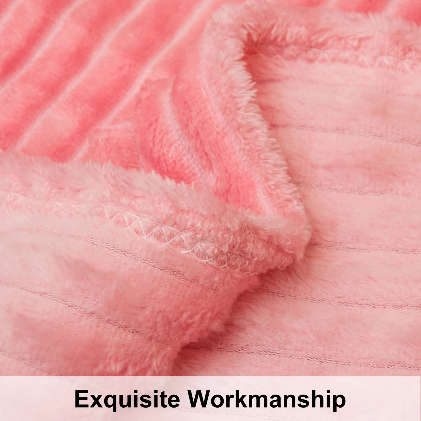 Plush Flannel Fleece Blanket, Soft Lightweight Fuzzy Luxury Bed Blanket for Couch Sofa Bed