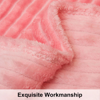 Plush Flannel Fleece Blanket, Soft Lightweight Fuzzy Luxury Bed Blanket for Couch Sofa Bed