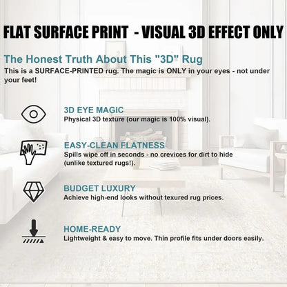 8x10 Area Rugs for Living Room, Machine Washable Vintage Natural Rug with NonSlip Backing, Soft Large Throw Rug, Thin Carpet for
