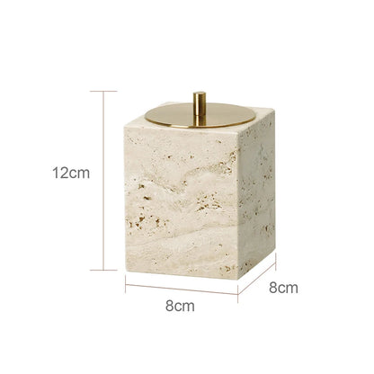 Travertine Bathroom Set Luxury Soap Dish Soap Dispenser Tissue Box Vanity Tray Bathroom Accessories Set