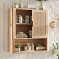 Bathroom Storage Cabinet with Adjustable Shelves, Over The Toilet Organizer for Laundry Room, Kitchen & Living Room, Medicine Ca
