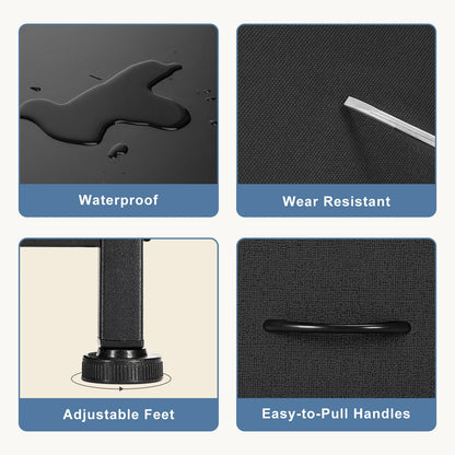 Dresser For Bedroom With 7 Fabric Drawers Organizer Storage Closet Chest Clothes For Living Room Display Cabinet Of Furniture