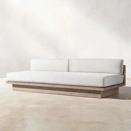 Japanese Style Waterproof and Sunscreen Garden Sofa, Minimalist Designer, Modern Garden Sofa, Artistic Outdoor Furniture, Divano