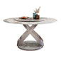Luxury Round Dining Table Chairs Hallway Console Marble Dining Table Designer Lounge Restaurant Mesas De Comedor Home Furniture