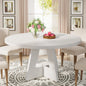 Round Dining Table for 4, 47 Inch Farmhouse Kitchen Table Small Dinner Table Kitchen Dinning Table for Dining Room