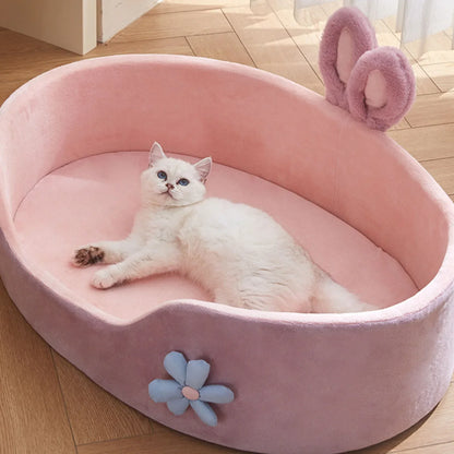 Detachable Pet Bed  Washable Dog Sleeping Bed Soft Comfortable Warm Cat Bed for Four Seasons Soft Pet Bed