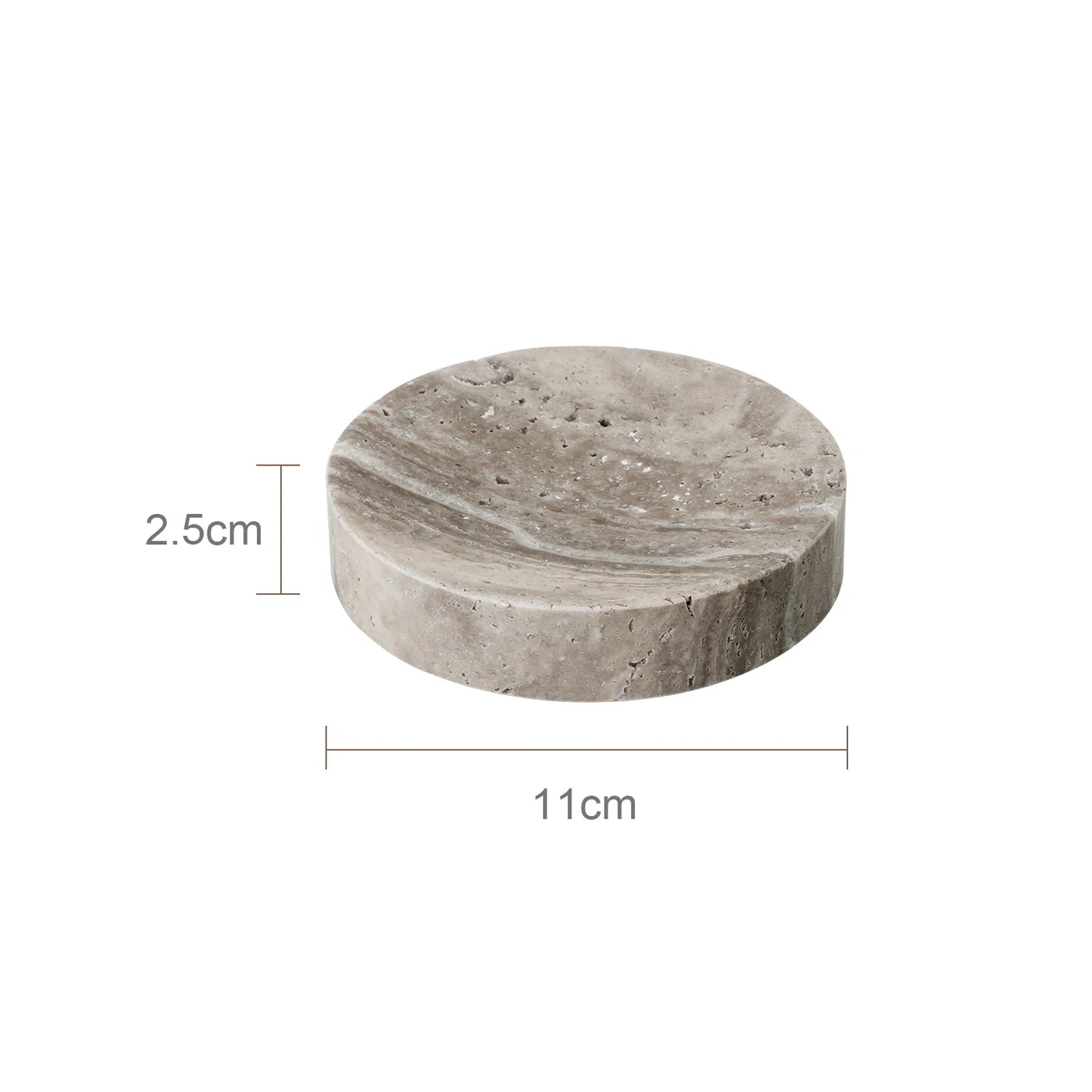 Grigio Travertino Bathroom Accessories Sets Vintage Marble Soap Holder Soap Dispenser Vanity Tray Bathroom Set