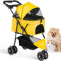 3 in 1 Pet Stroller with Removable Carrier Folding Stroller for Small/Medium Dogs and Cats Waterproof All-Terrain