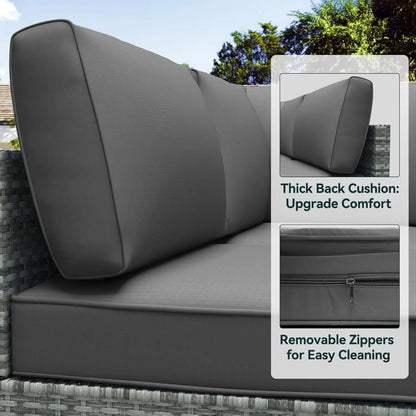 Outdoor Replacement Cushions for Patio Furniture,Water-Resistant Sofa Cushion