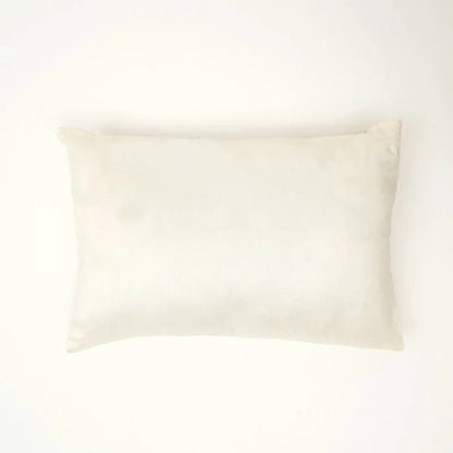 100% Polyester Ivory Lumber Pillow with Embroidery & Bead Work – Soft & Stylish Accent-24X16