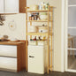 Bathroom Space Saver over the Toilet 3 Tier Storage Shelf Organizer Rack Bamboo for Small Space Restroom Laundry Easy Assembly