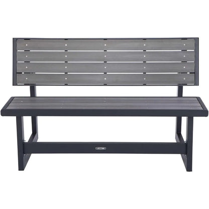 Outdoor Convertible Bench, 55 Inch, Harbor Gray