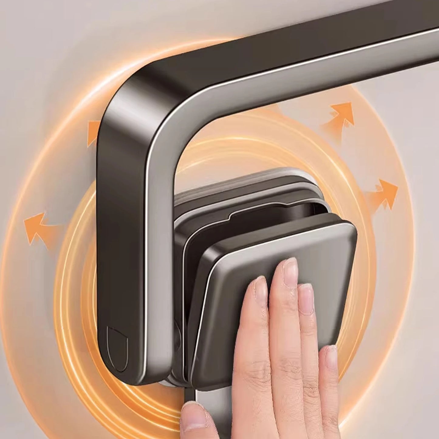 Suction Cup Folding Bathroom Hand Towel Rack Towel Holder Wall Mount No Drill Mount 30/40/50cm Towel Bar Apartment