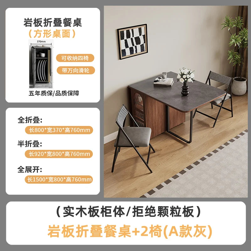 Foldable Wabi Sabi Dining Tables Mid Century Space Saving Design Waterproof Dining Tables Unique Retro Столы Обеденные Furniture