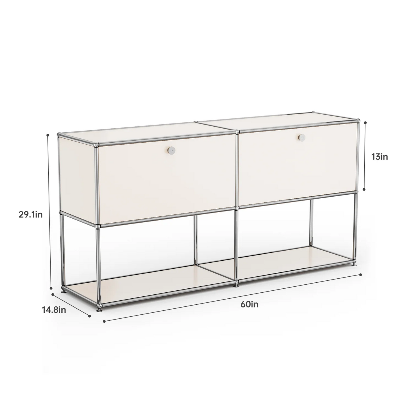 Modern Storage Cabinet Versatile Free-Standing Organizer for Living Room Bedroom and Home Office Bookshelf