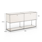 Modern Storage Cabinet Versatile Free-Standing Organizer for Living Room Bedroom and Home Office Bookshelf
