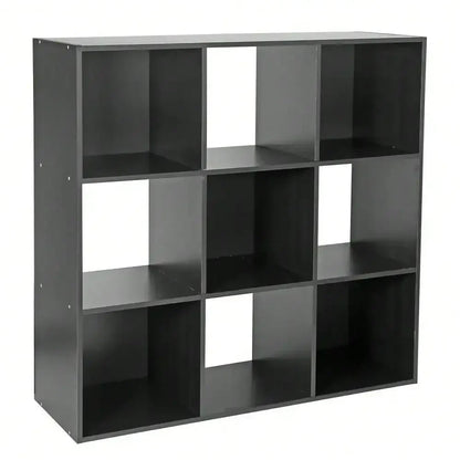 9 Cube Wooden 3 Tier Cabinet Storage Organizer Bookcase Shelving