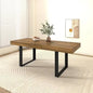 Extendable Dining Room Table for 6 8 10, 78.74" Modern Farmhouse Wooden Long Large Rectangular Expanding Conference Kitchen Tabl